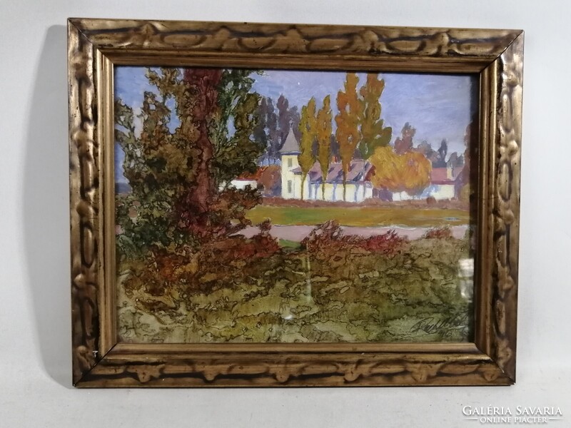 REICHL KÁLMÁN /1879-1926/ ÉPÍTÉSZ, FESTŐMŰVÉSZ - A NYARALÓ