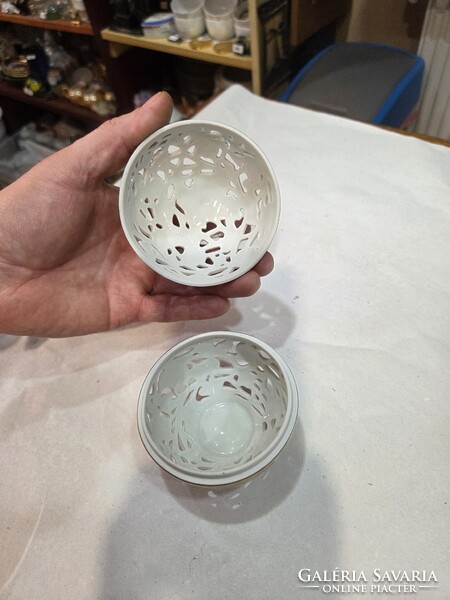 Herendi porcelán áttört bonbonier