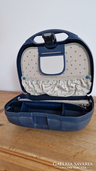Samsonite kozmetikai táska, beautycase, fodrász, sminkes, utazó kézi kisbörönd keményfedelü