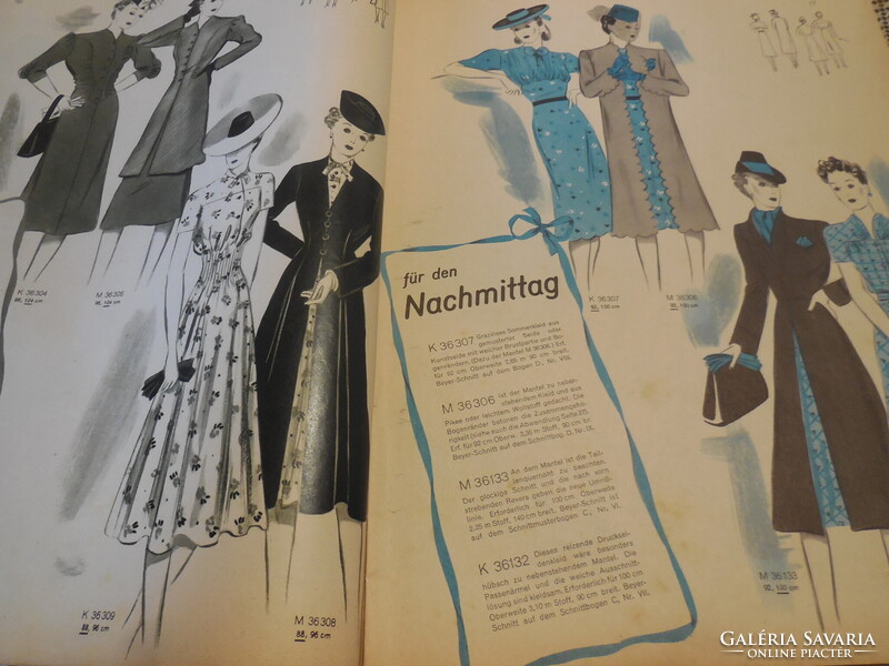 Divat magazin - BEYERS MODE für alle  1938  .  48 oldal