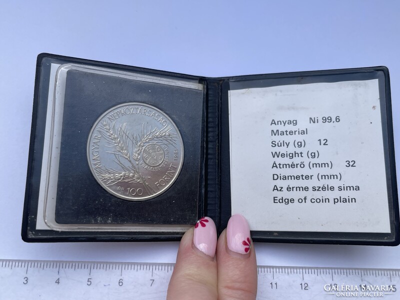 -AX190- Régi 100 Forintos FAO Emlékérem ENSZ 1981.