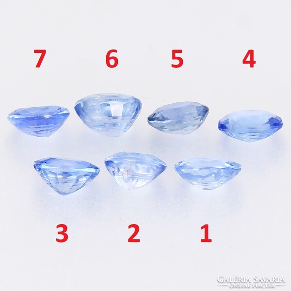 (3) 0.20ct VVS-VS 3.8x3mm Természetes Kék Ceylon Zafír, Káprázatosan Ragyogó Drágakő