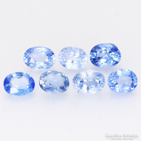 (4) 0.17ct VS 3.7x3mm Természetes Kék Ceylon Zafír, Csodálatos Drágakő