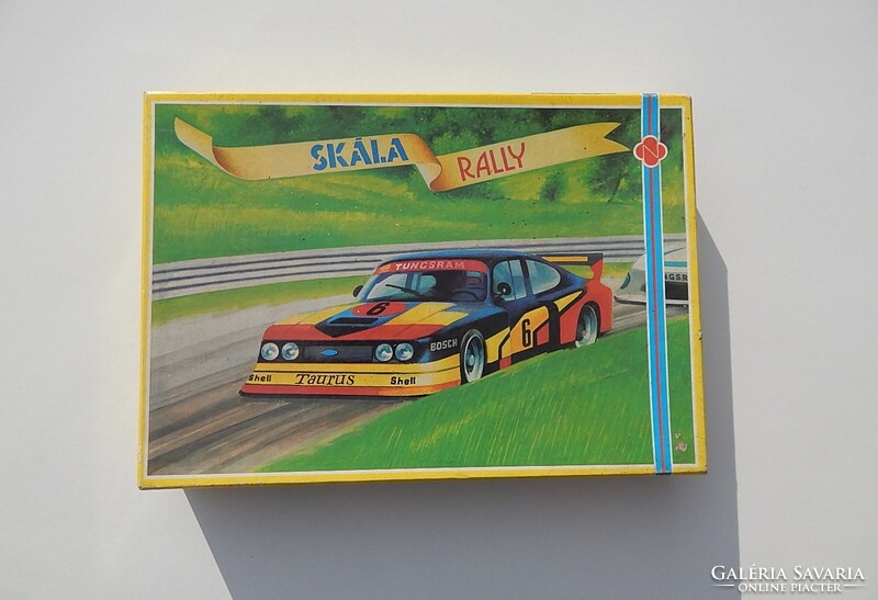 Retro,autós társasjáték.Skála Rally