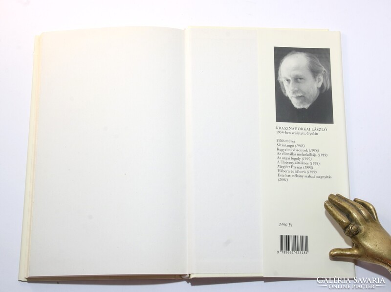 Dedikált Krasznahorkai László  - Északról hegy, délről tó Első kiadás a Nobel-díjas író regénye !!
