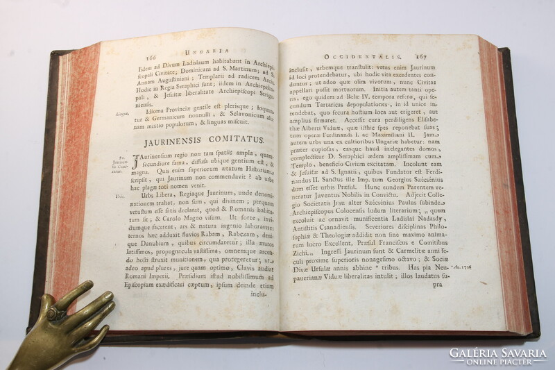 1768 - Túróczi László - Ungaria - Magyarország ismertetése Gyönyörű bőrkötésben !!