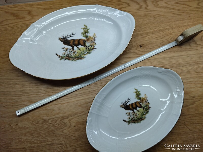 Apulum Fine Porcelain vadászos mintás étkészlet