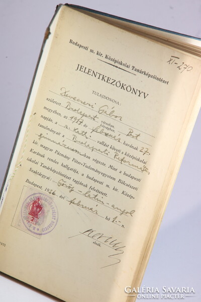 1936 - Devecseri Gábor író tanárképző leckekönyve irodalomtörténeti kuriózum !!