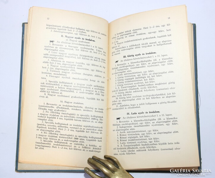 1936 - Devecseri Gábor író tanárképző leckekönyve irodalomtörténeti kuriózum !!