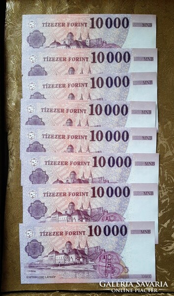 10 000 Ft-os bankjegy 2021 sorszámkövető Unc.