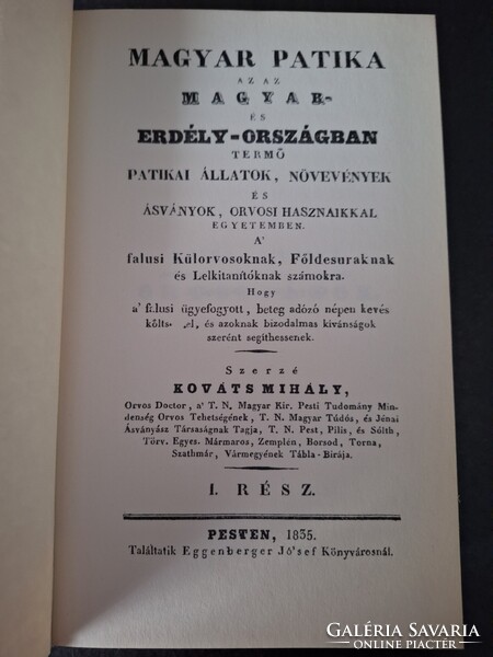 Kováts Mihály - Magyar Patika