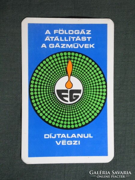 Kártyanaptár,Budapest,Fővárosi gázművek,1974  (licites)