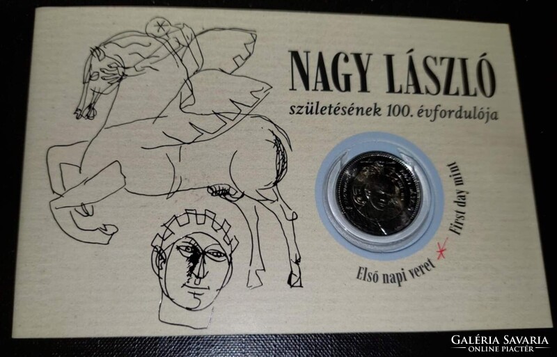 2025 Nagy László születésének 100. évfordulója 100 Forint elsőnapi veret