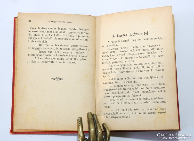 1899 - Rió - Betyárok - Történetek az alföldi rablóvilágból gróf Ráday korában Ritkaság