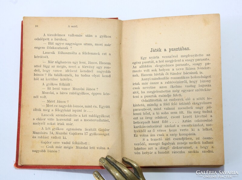 1899 - Rió - Betyárok - Történetek az alföldi rablóvilágból gróf Ráday korában Ritkaság