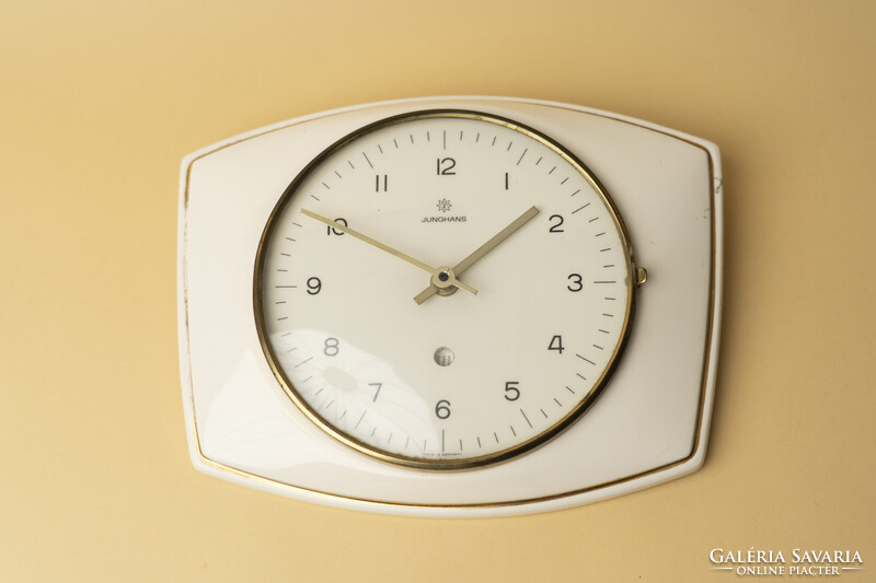 Mid Century JUNGHANS Kerámia Fali Óra / Retró / Régi / Made in Germany