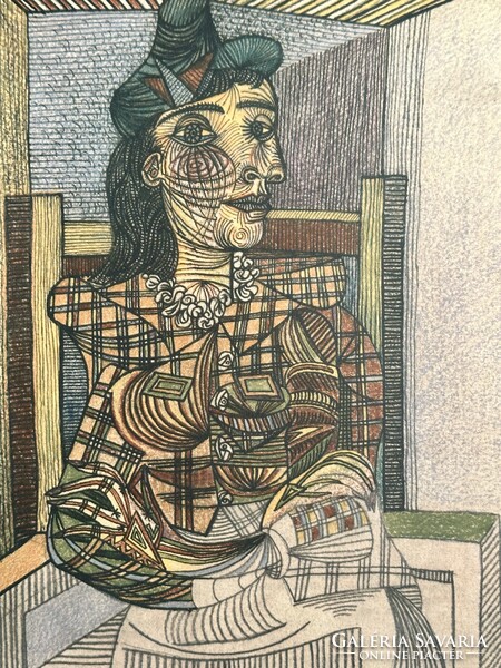 Pablo Picasso szárazpecséttel hitelesített számozott kiadás
