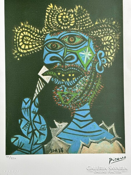Pablo Picasso szárazpecséttel hitelesített számozott kiadás
