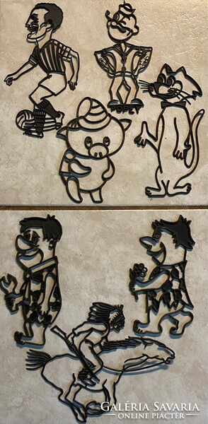 Retró műanyag falidísz gyűjtemény