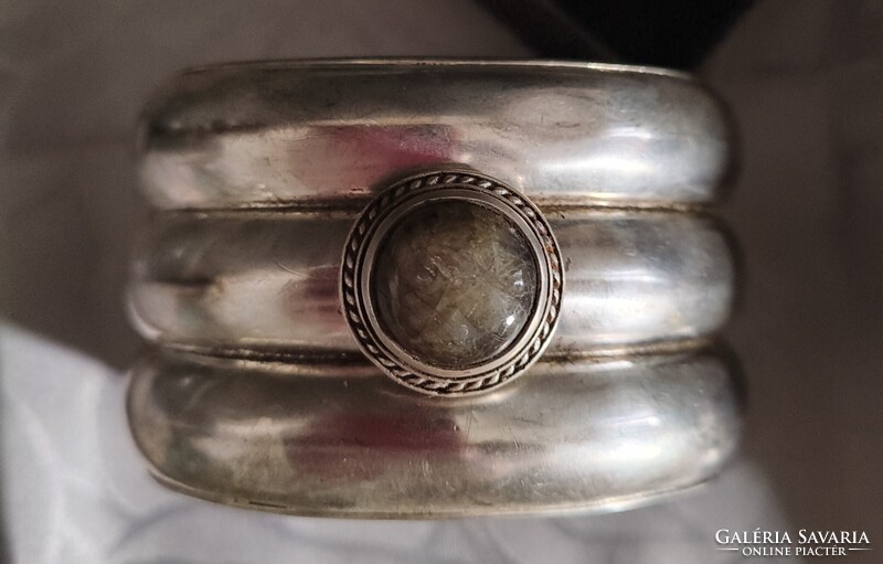 Ezüst karperec/ labradorit