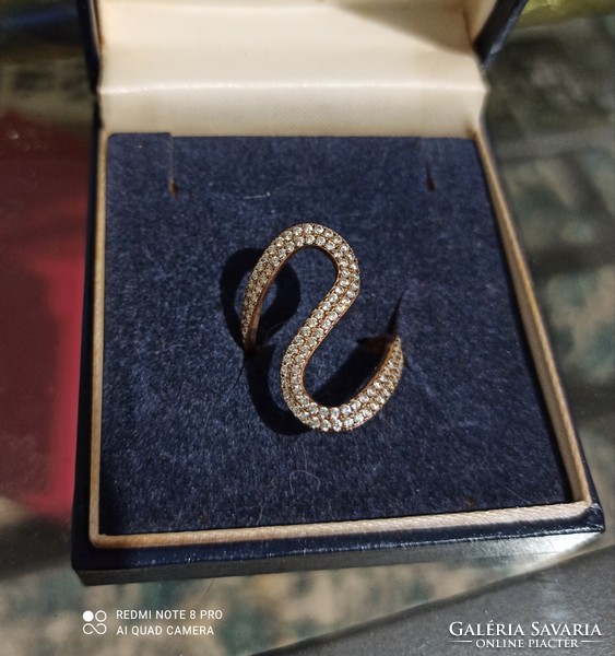 Aranyozott ezüst gyűrű