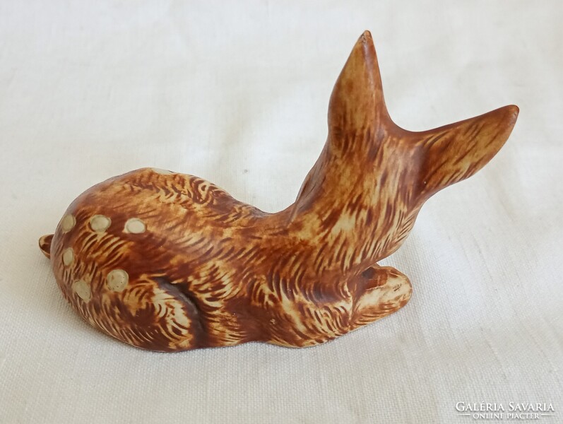 Biskvit porcelán Bambi őz gida Lippelsdorf GDR 1970- retro ritka