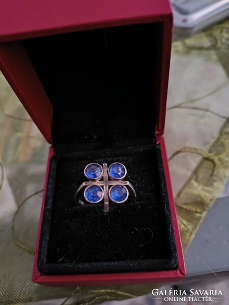 Art deco ezüst gyűrű