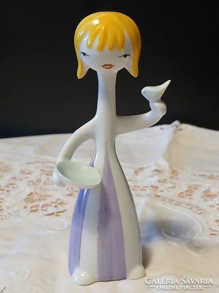 Ősz Antónia art deco madaras lány