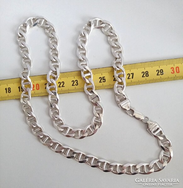 Tömör, vastag, férfias ezüstlánc, újszerű