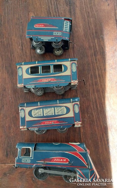 Vintage óramüves játék vasút