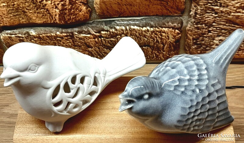 Porcelán különlegesség két gyönyörű kismadár