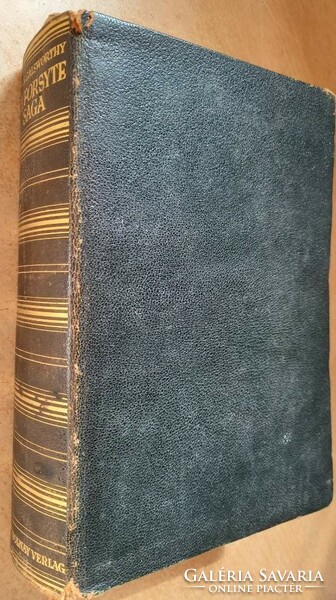 1926 PAUL ZSOLNAY VERLAG -- JOHN GALSWORTHY:DIE FORSYTE SAGA -ART DECO BŐRKÖTÉS! német nyelvű