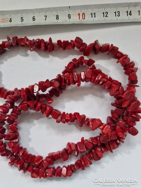 Korall Nyaklánc piros