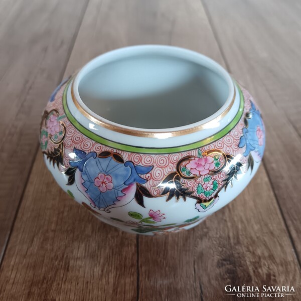 Régi Herendi Paon de Peking mintás porcelán váza