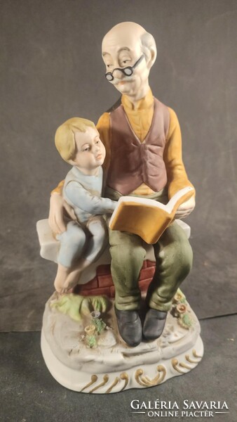 Jelzett német porcelán szobor 986