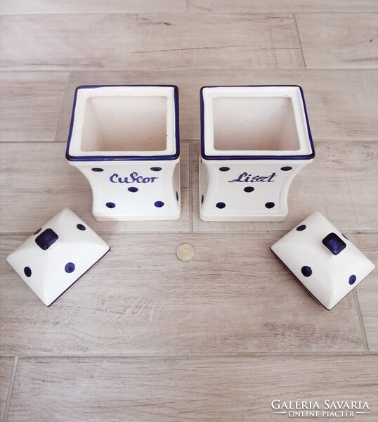 Regi nehez konyhai keramia tartok Cukor / Liszt