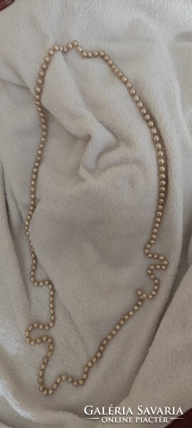 Opal Cultured Pearl Necklace Over 100 Years Old, 150 Beads