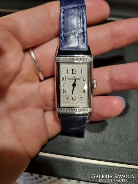Női Jaeger-LeCoultre Reverse One Monoface rozsdamentes acél karóra gyémántberakással
