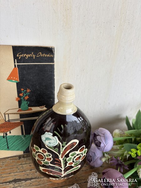 Hejőszalonta kerámia butella falusi paraszti