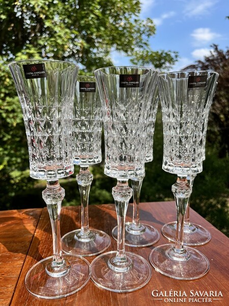 CHAMPAGNE CLUB - Cristal d’Arques – 6 darabos kristálypohár készlet