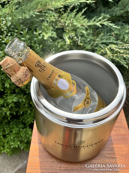 CHAMPAGNE CLUB - Louis Roederer rozsdamentes acél duplafalú pezsgőhűtő