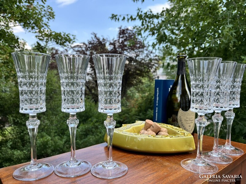 CHAMPAGNE CLUB - Cristal d’Arques – 6 darabos kristálypohár készlet
