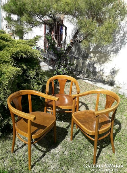 3 db. Thonet karszék, szék, kis fotel.