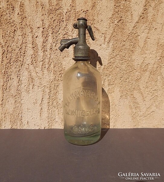Old soda bottle. Délmagyar r.T. Szikvízgyára Pécs