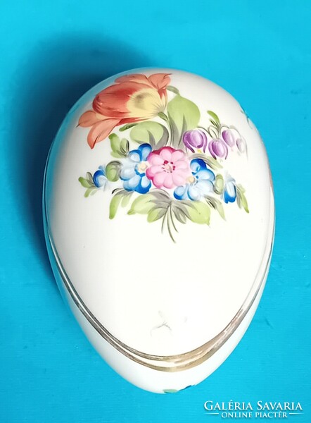 Herendi  tojás bonbonier tulipáncsokor  mintás