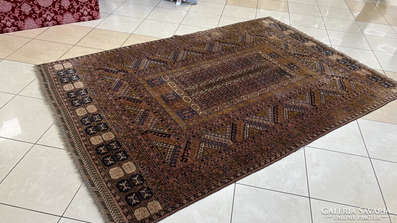 4351 NAGYON RITKA Eredeti Afgan Parda kézi gyapjú perzsa szőnyeg 175X260CM