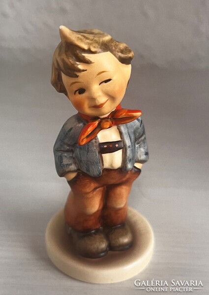 Hummel Goebel 9cm porcelán figura - Csintalan kisfiú # 3