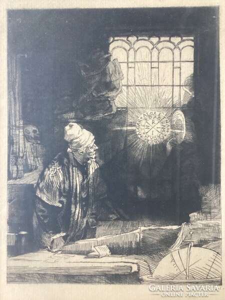 Rembrandt van Rijn -  Egy tudós a dolgozószobájában (Faust)