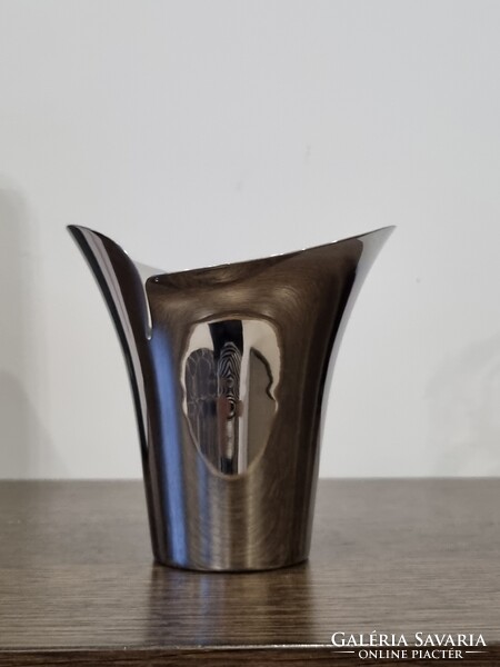 Georg Jensen dán design króm váza /Botanica collection/ 12 cm