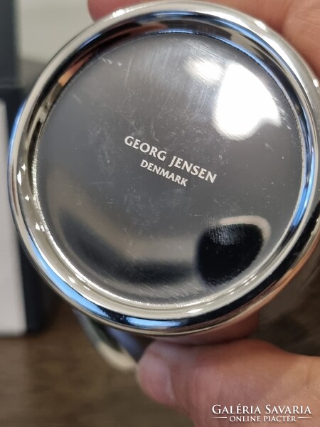 Georg Jensen dán design króm váza /Botanica collection/ 12 cm